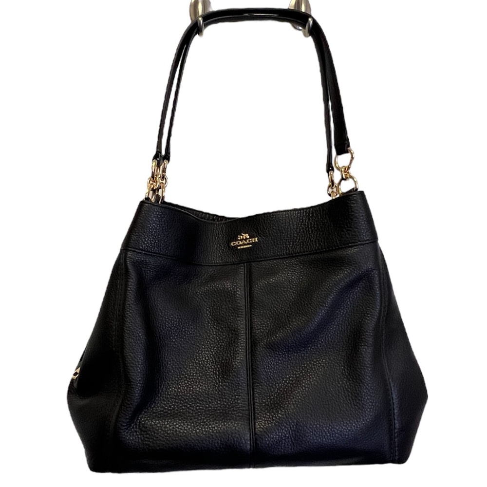 Coach Pebbled Leather Lexy Shoulder Bag